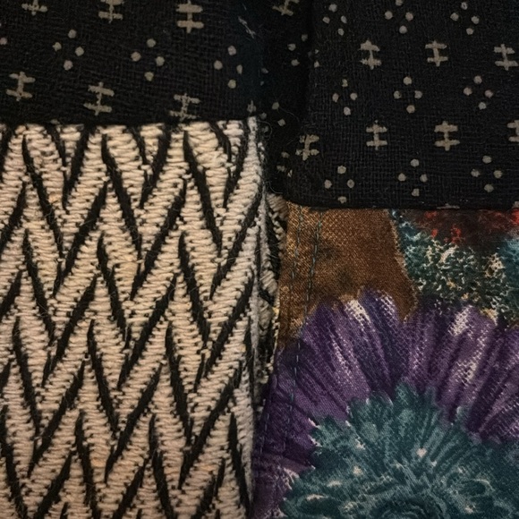 MOSHIKI Funky multi colored reversible skirt wrap skirt. - Picture 6 of 8